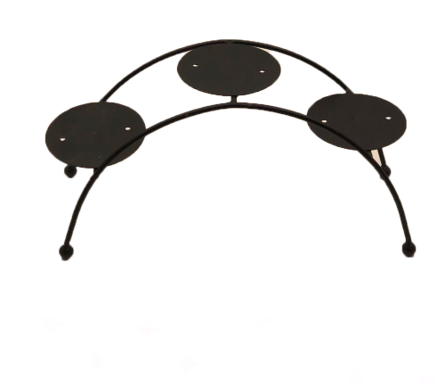 Base Metal Para 3 Portavelas