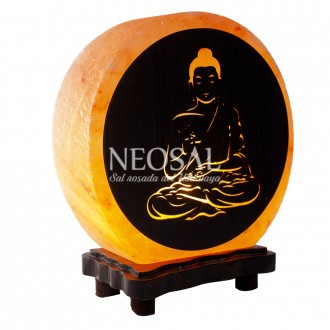 Lámpara Buda 3D Fondo Negro